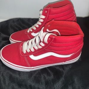 Red high top vans
